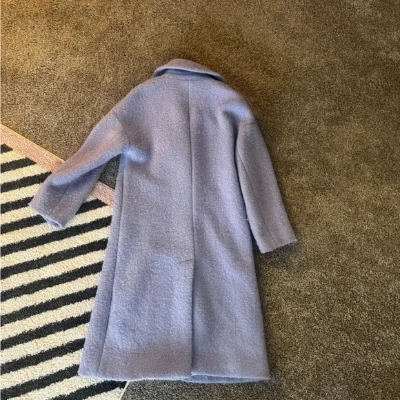 Anthropologie periwinkle Double-Breasted Pea Coat - Picture 2 of 4